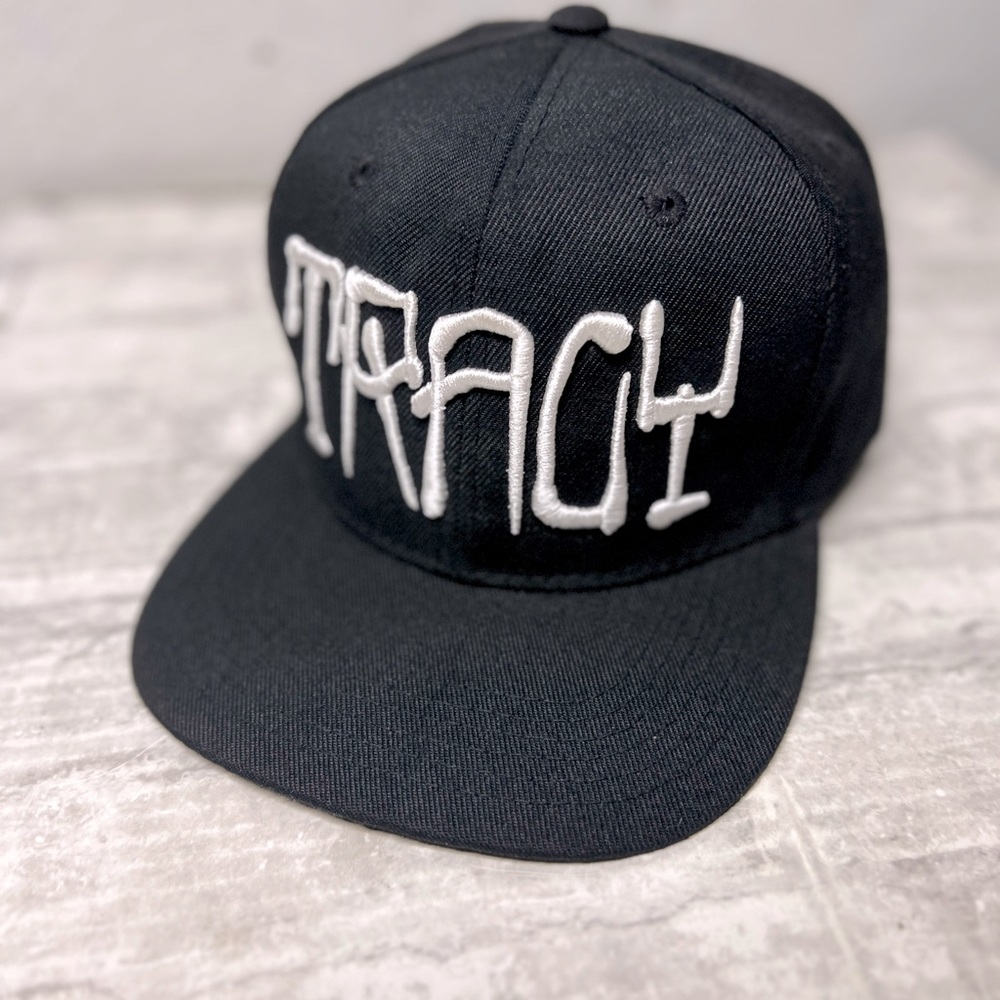 Tracy califas California black with white embroidery hat SnapBack adjustable